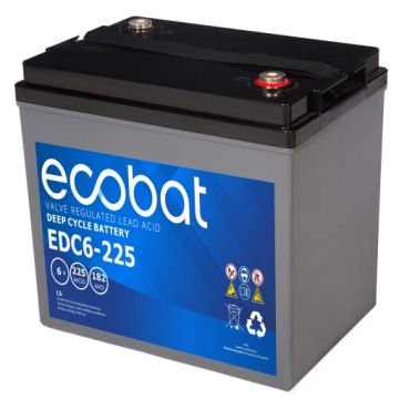 Batterie à décharge lente AGM Ecobat EDC6-225 6 V 225 Ah – AGM