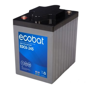 Batterie à décharge lente AGM Ecobat Deep Cycle EDC6-245 6 V 245 Ah – AGM