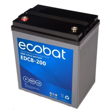 Batterie à décharge lente AGM Ecobat Deep Cycle EDC8-200 8 V 200 Ah – AGM