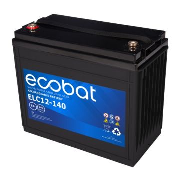 Batterie à décharge lente AGM Ecobat Light Cycle ELC12-140 12 V 140 Ah – AGM