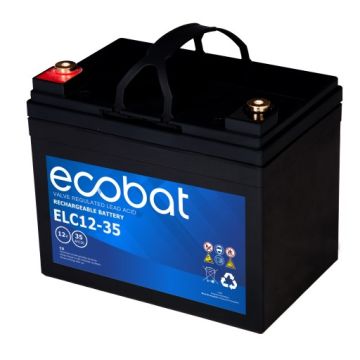 Batterie à décharge lente AGM Ecobat Light Cycle ELC12-35 12 V 35 Ah – AGM