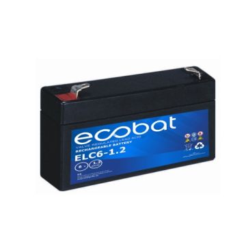Batterie AGM VRLA Ecobat Light Cycle ELC6-1.2 6 V 1,2 Ah – AGM