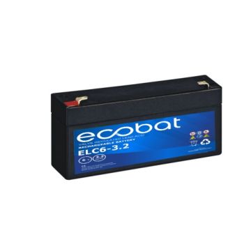 Batterie AGM VRLA Ecobat Light Cycle ELC6-3.2 6 V 3,2 Ah – AGM