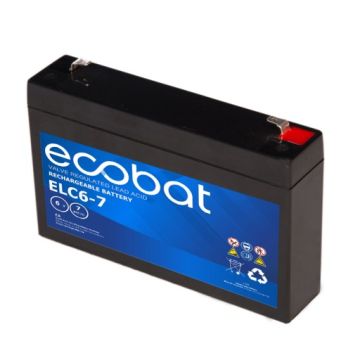 Batterie AGM VRLA Ecobat Light Cycle ELC6-7 6 V 7,2 Ah – AGM