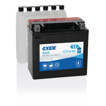 Batterie moto Exide Bike AGM ETX14-BS 12 V 12 Ah 200 A – AGM