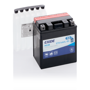 Batterie moto Exide Bike AGM ETX14AHL-BS 12 V 12 Ah 210 A – AGM