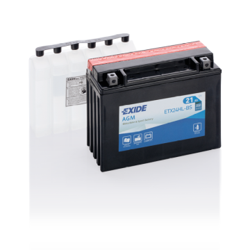 Batterie moto Exide Bike AGM ETX24HL-BS 12 V 21 Ah 350 A – AGM