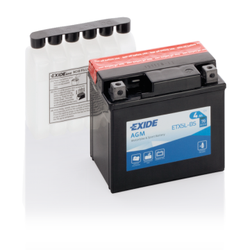 Batterie moto Exide ETX5L-BS 12 V 4 Ah 70 A – AGM