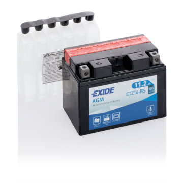Batterie moto Exide Bike AGM ETZ14-BS 12 V 11 Ah 205 A – AGM
