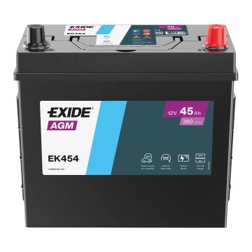 Batterie Start & Stop AGM Exide EK454 12 V 45 Ah 380 A – AGM