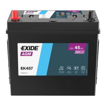 Batterie Start & Stop AGM Exide EK457 12 V 45 Ah 380 A – AGM