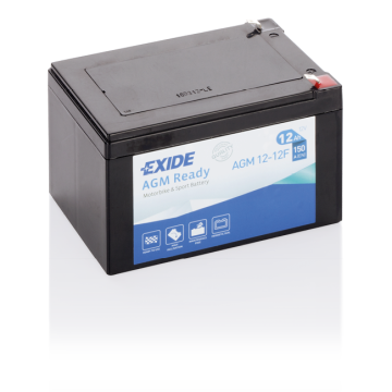 Batterie moto Exide AGM Ready AGM12-12F 12 V 12 Ah 150 A – AGM