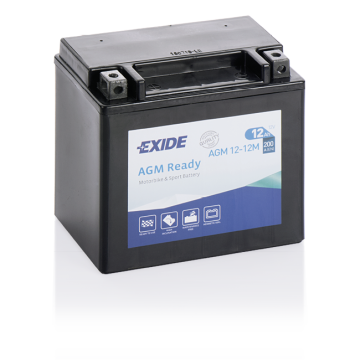 Batterie moto Exide AGM Ready AGM12-12M 12 V 12 Ah 200 A – AGM