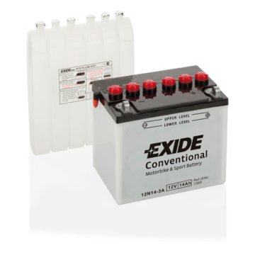 Batterie moto Exide Bike Conventional 12N24-3A 12 V 24 Ah 220 A – Plomb-acide (électrolyte liquide)