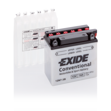 Batterie moto Exide 12N7-3B 12 V 7 Ah 75 A – Plomb-acide (électrolyte liquide)