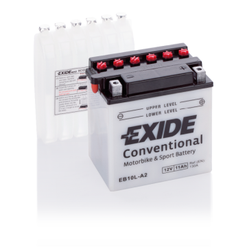 Batterie moto Exide EB10L-A2 12 V 11 Ah 130 A – Plomb-acide (électrolyte liquide)