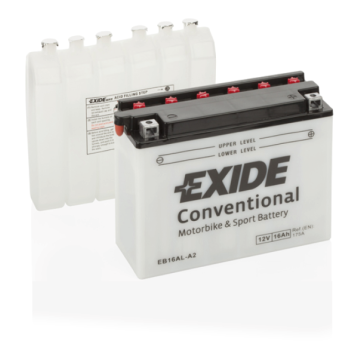 Batterie moto Exide EB16AL-A2 12 V 16 Ah 175 A – Plomb-acide (électrolyte liquide)