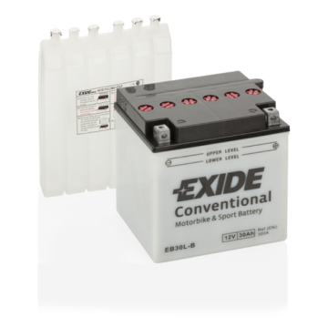 Batterie moto Exide EB30L-B 12 V 30 Ah 300 A – Plomb-acide (électrolyte liquide)