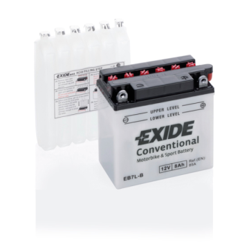 Batterie moto Exide Bike EB7L-B 12 V 8 Ah 85 A – Plomb-acide (électrolyte liquide)