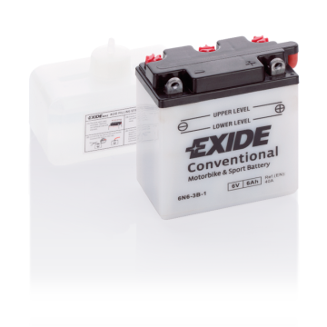 Batterie moto Exide 6N6-3B-1 12 V 6 Ah 40 A – Plomb-acide (électrolyte liquide)