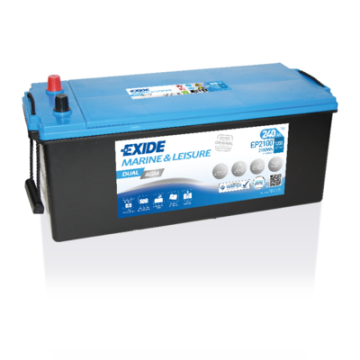 Batterie AGM Exide Dual EP2100 12 V 240 Ah 1200 A – AGM