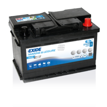 Batterie AGM démarrage et servitude Exide EP600 12 V 70 Ah 760 A – AGM