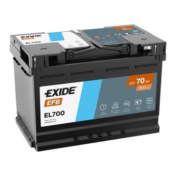 Batterie Start & Stop EFB Exide EL700 12 V 70 Ah 760 A – EFB