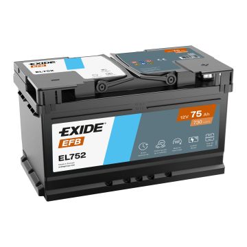 Batterie Start & Stop EFB Exide EL752 12 V 75 Ah 730 A – EFB