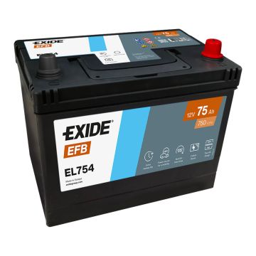 Batterie Start & Stop EFB Exide EL754 12 V 75 Ah 750 A – EFB