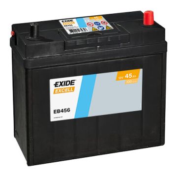 Batterie de démarrage Exide Excell EB456 12 V 45 Ah 330 A – Plomb-acide (sans entretien)