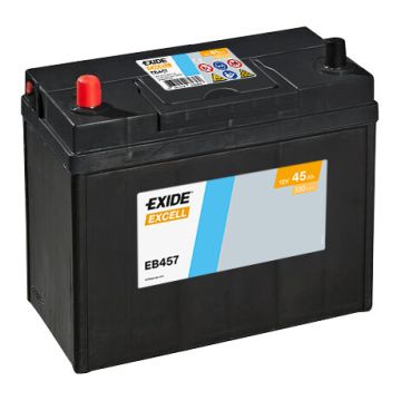 Batterie de démarrage Exide Excell EB457 12 V 45 Ah 330 A – Plomb-acide (sans entretien)