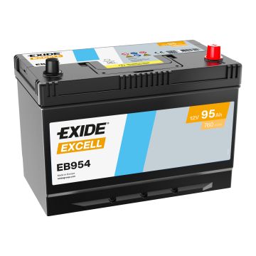 Batterie de démarrage Exide Excell EB954 12 V 95 Ah 760 A – Plomb-acide (sans entretien)