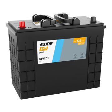 Batterie de démarrage Exide PowerPRO EF1251 12 V 125 Ah 850 A – Plomb-acide (sans entretien)