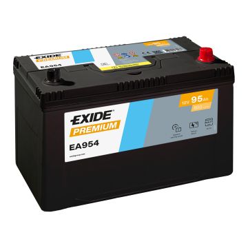 Batterie de démarrage Exide Premium EA954 12 V 95 Ah 800 A – Plomb-acide (sans entretien)