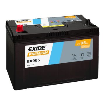 Batterie de démarrage Exide Premium EA955 12 V 95 Ah 800 A – Plomb-acide (sans entretien)