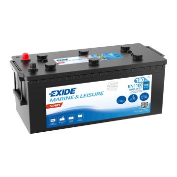 Batterie de démarrage Exide Start EN1100 12 V 180 Ah 1000 A – Plomb-acide (sans entretien)
