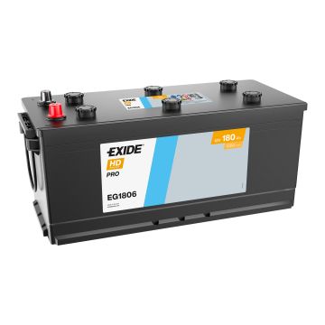 Batterie de démarrage Exide StartPRO EG1806 12 V 180 Ah 1000 A – Plomb-acide (sans entretien)