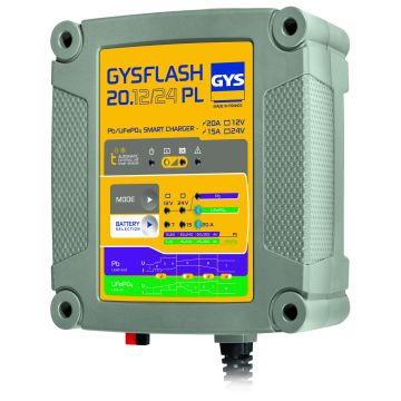 Chargeur de batterie GYS Gysflash 20.12/24 PL 24 V 