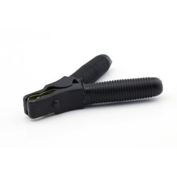 Pince de charge 100 A noire bec droit 120 mm 