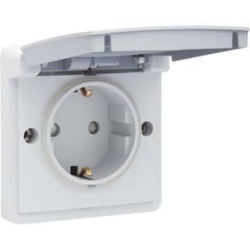 Prise de courant en saillie 2 pôles + terre Niko 16 A 250 V 