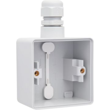 Boîtier en saillie simple Niko avec presse-étoupe M20 gris IP55 