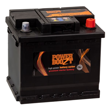Batterie de démarrage Powerboozt Premium Start PB.552.400 12 V 52 Ah 470 A – Plomb-acide (sans entretien)