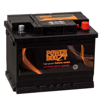Batterie de démarrage Powerboozt Premium Start 12 V 60 Ah 540 A – Plomb-acide (sans entretien)