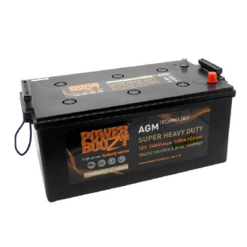 Batterie AGM Powerboozt Super Heavy Duty 12 V 240 Ah 1200 A – AGM