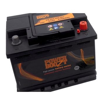 Batterie de démarrage Powerboozt Premium Start PB.563.400 12 V 63 Ah 610 A – Plomb-acide (sans entretien)