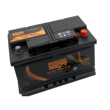 Batterie de démarrage Powerboozt Premium Start 12 V 72 Ah 680 A – Plomb-acide (sans entretien)