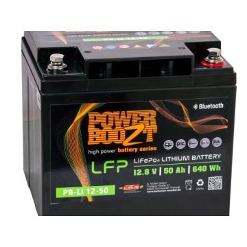 Batterie lithium LiFePO4 Powerboozt PB.Li.12.50D 12,8 V 50 Ah – Lithium LiFePO4
