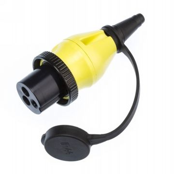 Prise d'alimentation de quai Ratio 50 A noire et jaune 