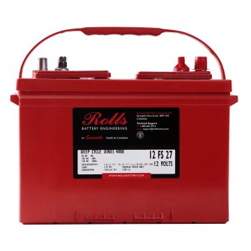 Batterie à décharge lente Rolls EC12-100 12 V 105 Ah – Plomb-acide (électrolyte liquide)