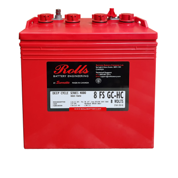Batterie à décharge lente plomb-acide Rolls 8 FS GC-HC 8 V 182 Ah – Plomb-acide (électrolyte liquide)